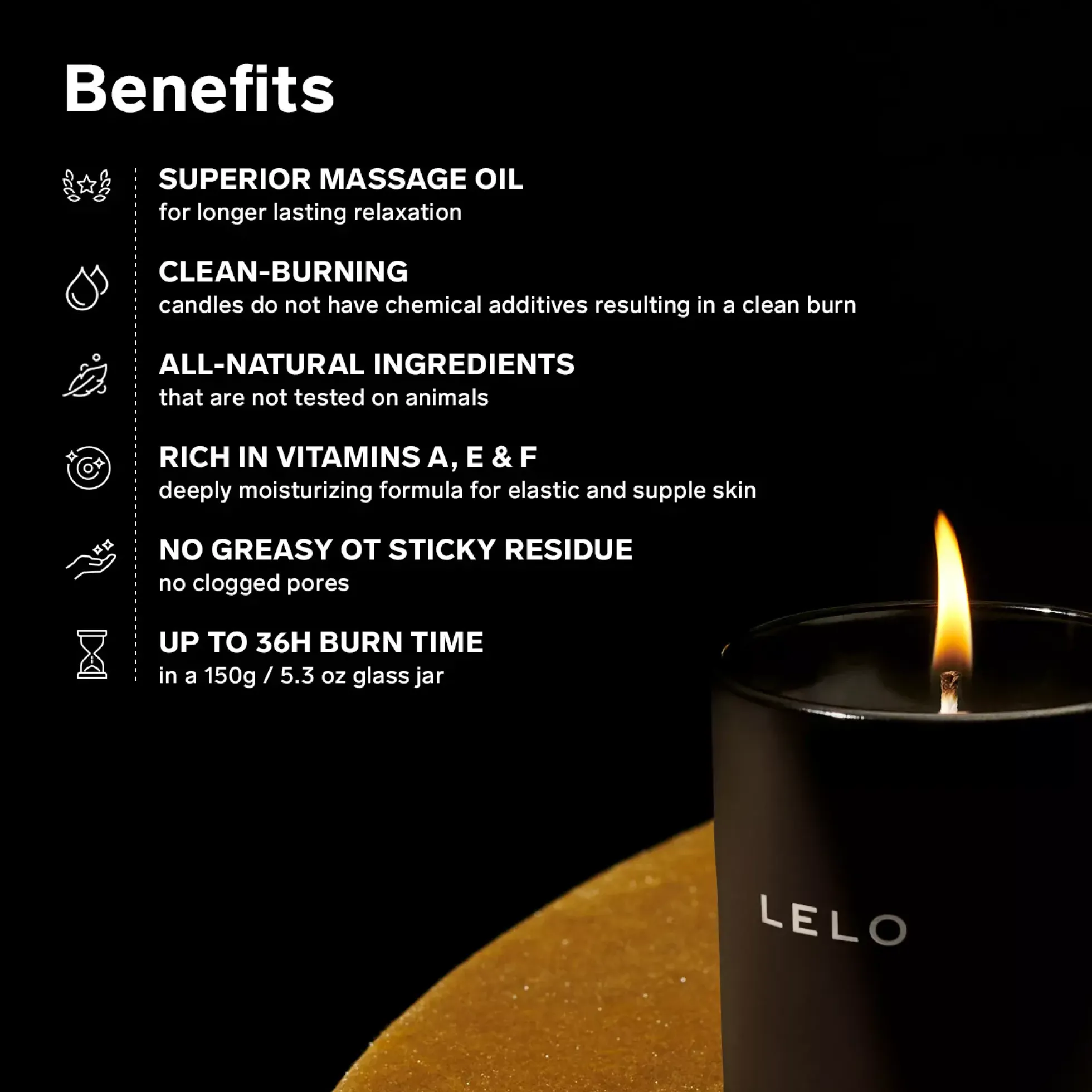 LELO Massage Candle Black Pepper & Pomegranate