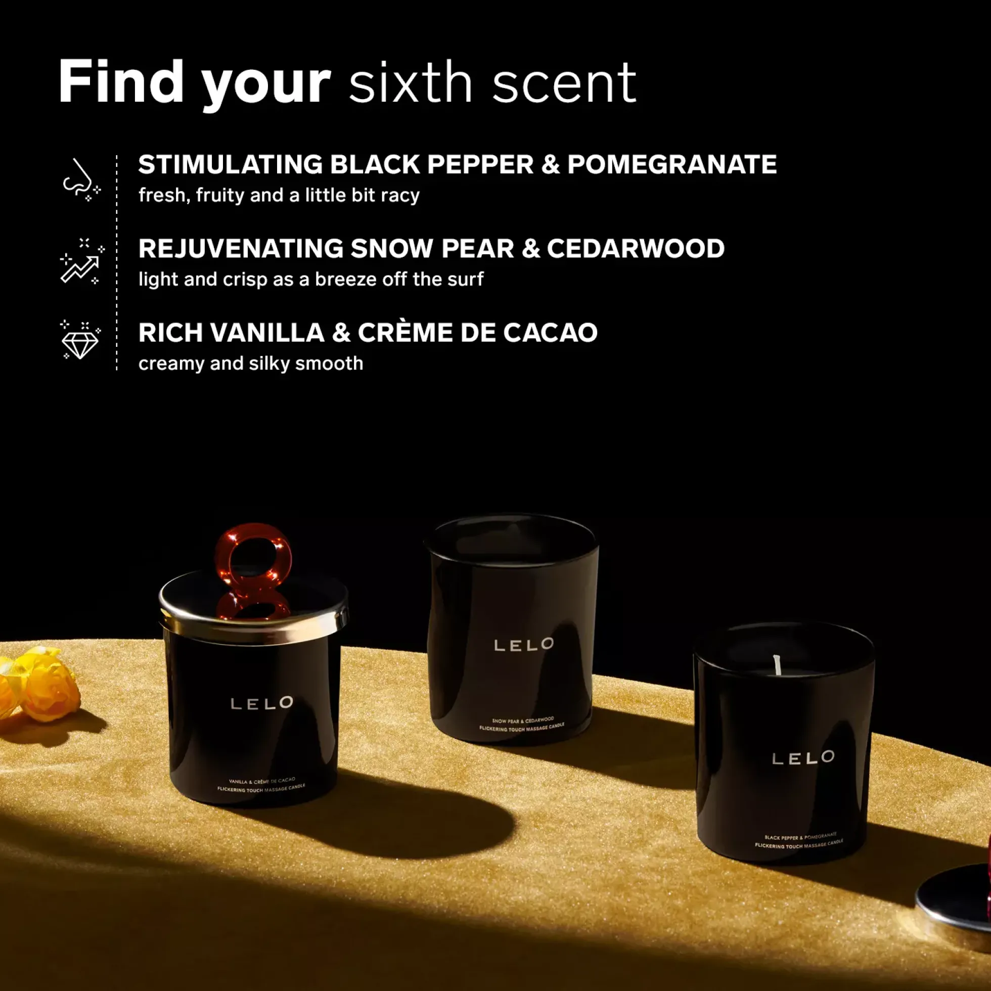 LELO Massage Candle Black Pepper & Pomegranate