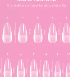 Le Mini MacaronLe Gel Soft Gel Tips Short Almond, Matte & Pre Buff Effect Small