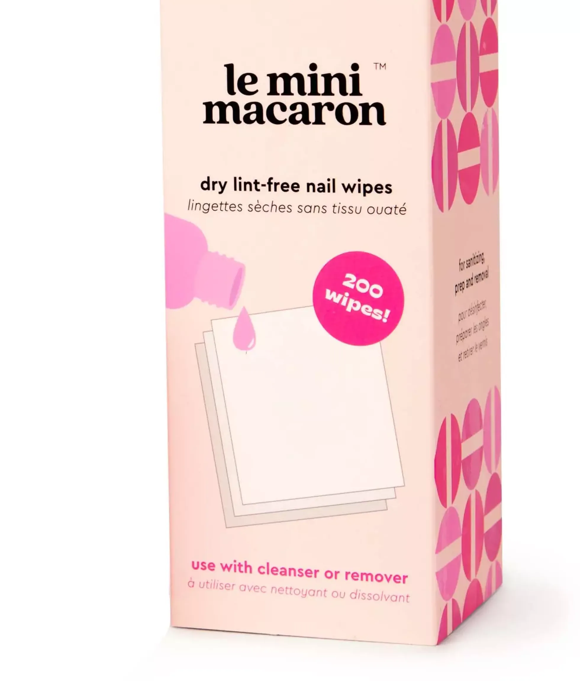 Le Mini Macaron Lint-Free Nail Wipes Dry Pads