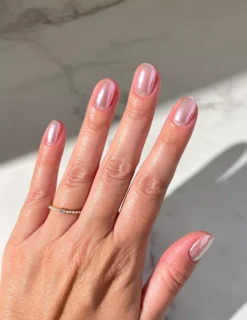 Le Mini MacaronStardust Collection Liquid Nail Powder Violet Frost