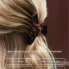Lenoites Eco-Friendly Claw Clip Medium Bromze Leopard