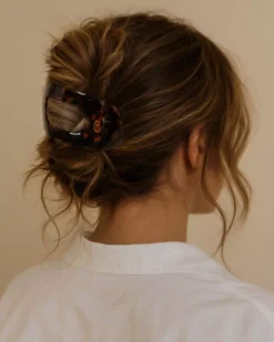 Lenoites Eco-Friendly Flat Hair Clip Bronze Leopard