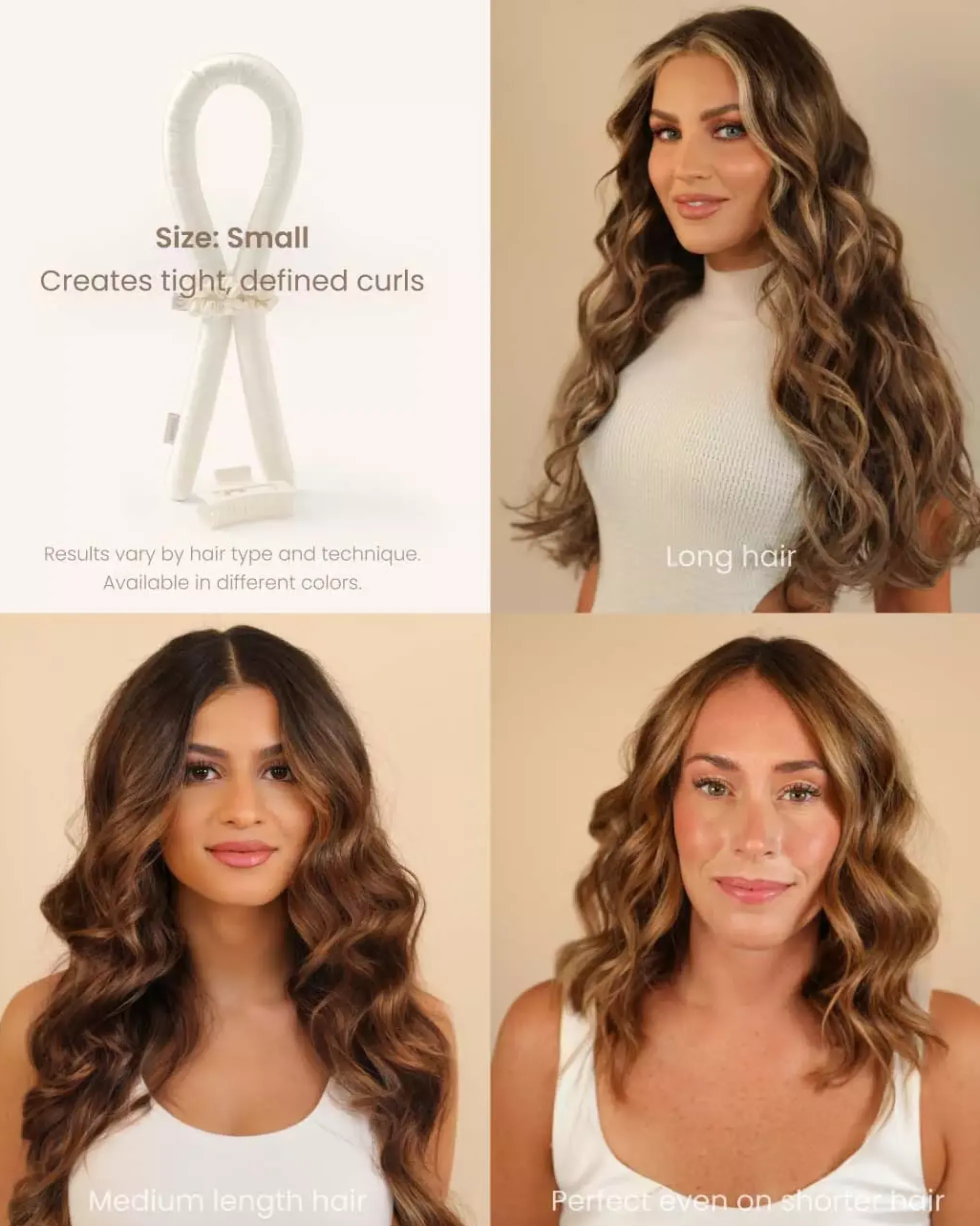 Lenoites Heatless Curls in Mulberry Silk Medium Brown