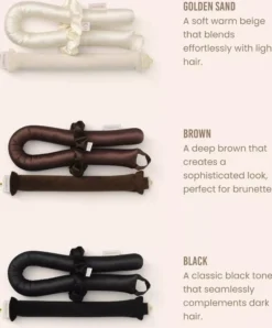 Lenoites Heatless Curls Unicorn Black