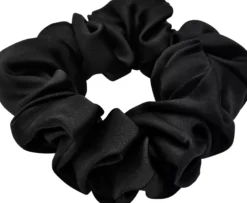 Lenoites Mulberry Silk Scrunchie Antique Gold