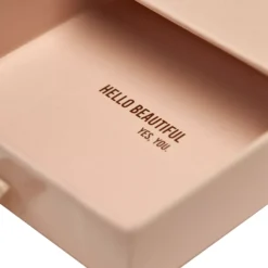 Lenoites Mulberry Silk Skinny Scrunchies Pink, Beige