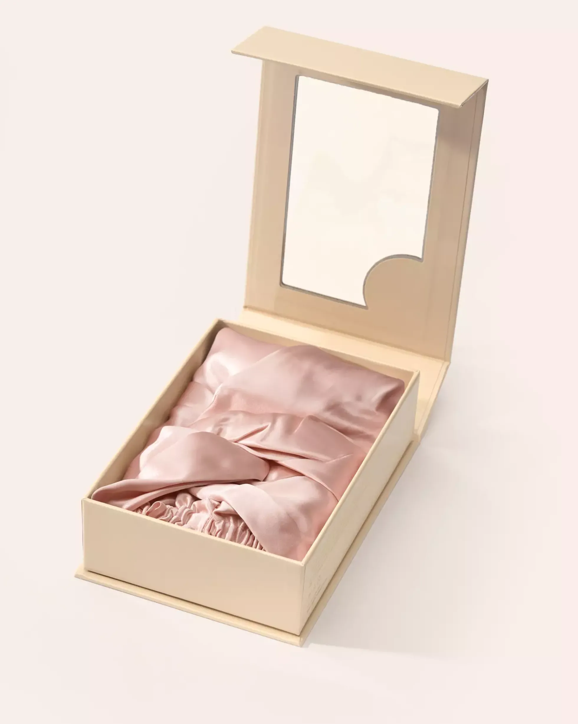 Lenoites Mulberry Silk Sleeping Cap Pink
