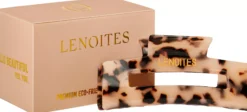 Lenoites Premium Eco-Friendly Hair Claw Pearly White