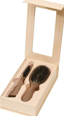 Lenoites Wild Boar Hair Brush with Cleaning Tool Limited Edition