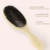 Lenoites Wild Boar Hair Brush with Cleaning Tool - Limited Edition