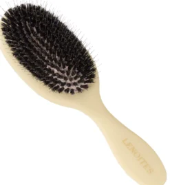 Lenoites Wild Boar Hair Brush with Cleaning Tool - Limited Edition