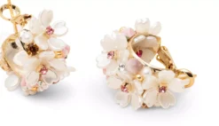 Lily and Rose Anastasia earrings Creme / pink