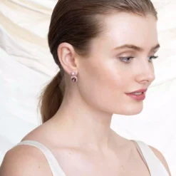 Lily and Rose Colette earrings Amethyst pink