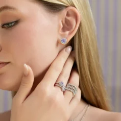 Lily and Rose Delphine Earrings Lavender