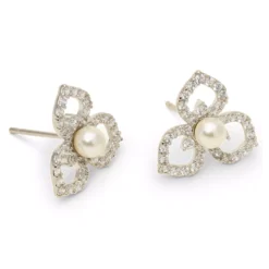 Lily and Rose Elise Earrings Ivory pearl silver