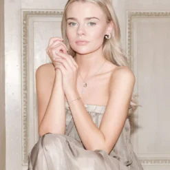 Lily and Rose Elise Necklace Ivory pearl silver