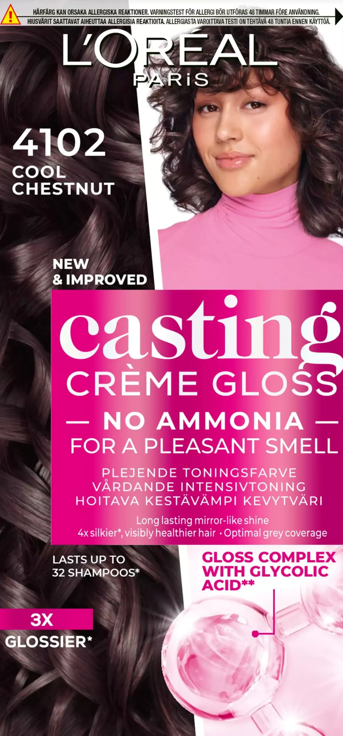 Loreal ParisCasting Creme Gloss Casting Crème Gloss 4102 Cool Chestnut