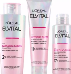 Loreal ParisElvital Glycolic Gloss Bundle Shampoo 200 ml & Conditioner 150 ml & Treatment 200 ml