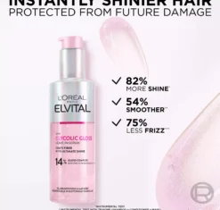 Loreal ParisElvital Glycolic Gloss Bundle Shampoo 200 ml & Conditioner 150 ml & Treatment 200 ml