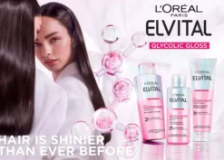 Loreal ParisElvital Glycolic Gloss Bundle Shampoo 200 ml & Conditioner 150 ml & Treatment 200 ml