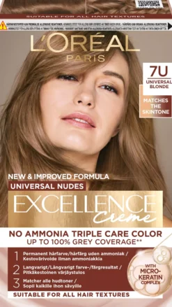 Loreal Paris Excellence Creme Universal Nudes 7U Universal Blonde