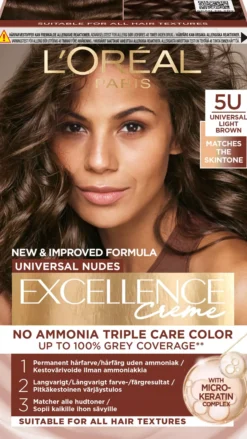 Loreal Paris Excellence Creme Universal Nudes 5U Universal Light Brown