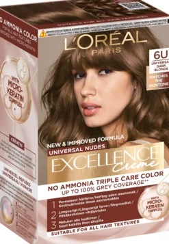 Loreal Paris Excellence Creme Universal Nudes 6U Universal Dark Blonde