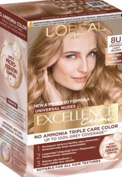 Loreal Paris Excellence Creme Universal Nudes 8U Universal Light Blonde