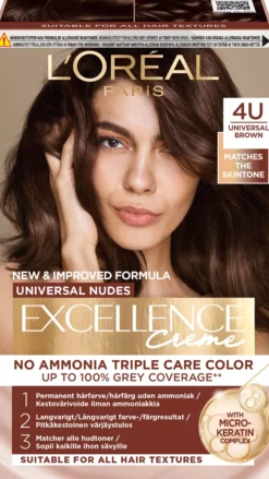 Loreal Paris Excellence Creme Universal Nudes 4U Universal Brown