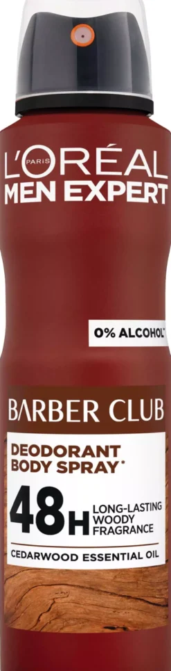 Loreal ParisMen Expert Barber Club 48H Protective Body Spray 150 ml