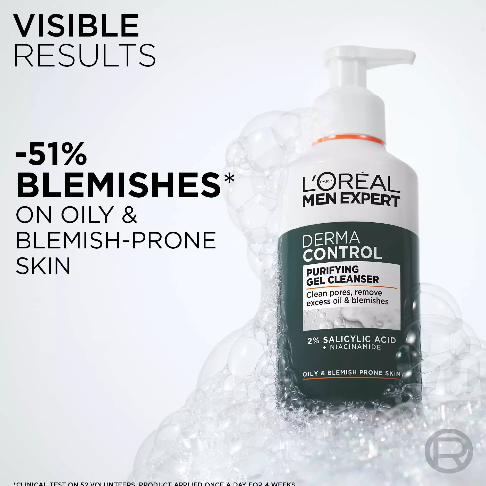 Loreal ParisMen Expert Derma Control Purifying Gel Cleanser 260 ml
