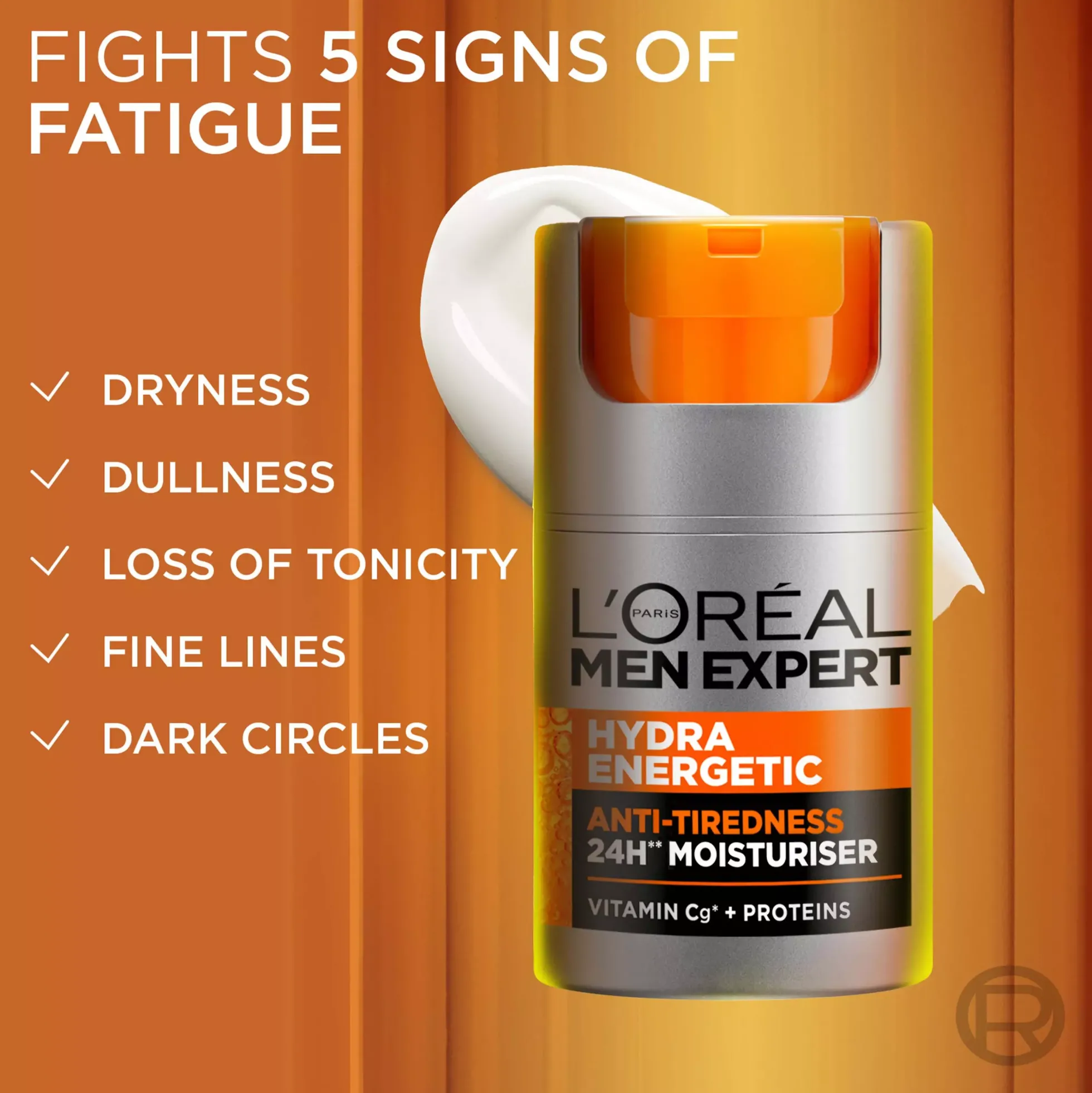 Loreal ParisMen Expert Hydra Energetic 24H Anti-Tiredness Moisturiser for Normal Skin 100 ml