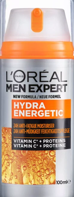 Loreal ParisMen Expert Hydra Energetic Shower Gel 1000 ml & 24H Anti-Tiredness Moisturiser 100 ml
