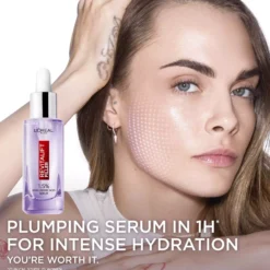 Loreal ParisRevitalift Filler 1,5% Hyaluronic Acid Serum 30 ml & Glass Skin Liquid Cream 50 ml & Hydrogel Glow Mask