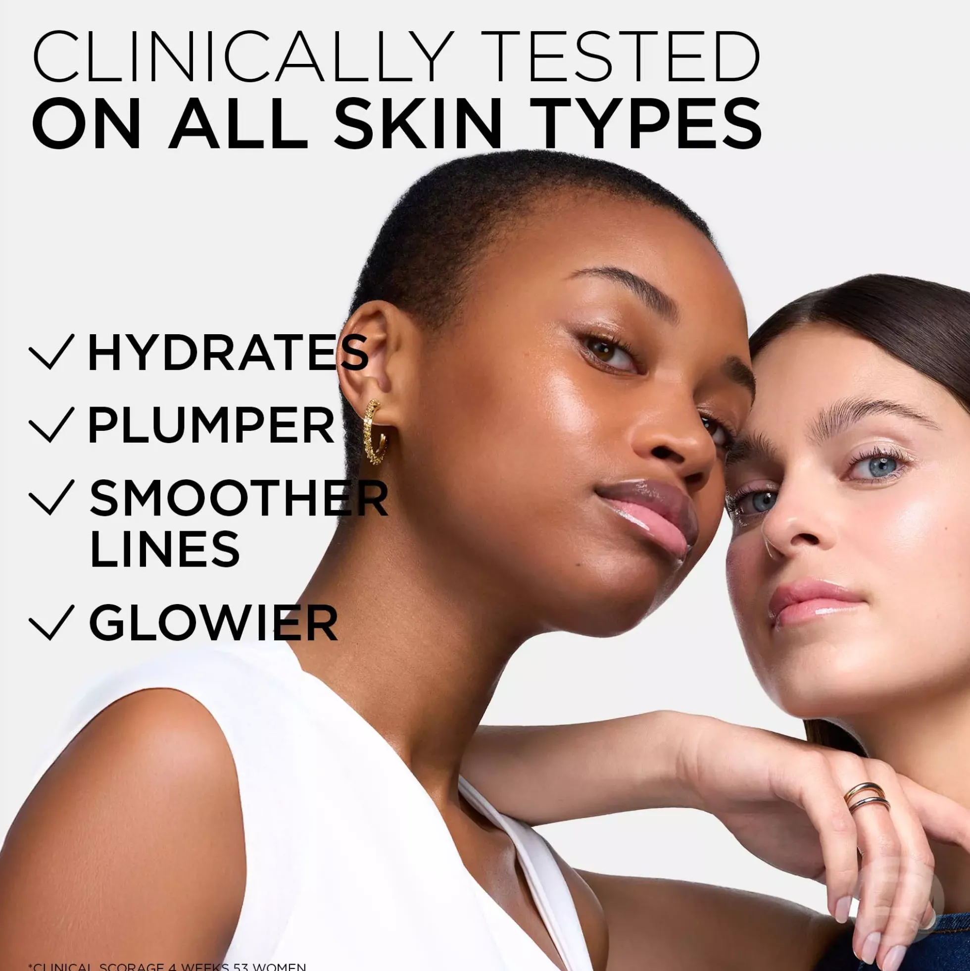 Loreal ParisRevitalift Filler 1,5% Hyaluronic Acid Serum 30 ml & Glass Skin Liquid Cream 50 ml & Hydrogel Glow Mask