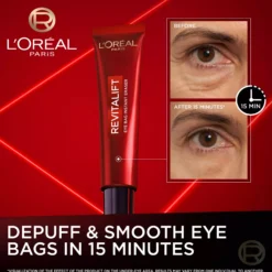 Loreal ParisRevitalift Laser Tri-Peptides Serum 30 ml, Laser Day Cream 50 ml & Laser Eye Bag Instant Eraser 15 ml