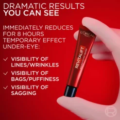 Loreal ParisRevitalift Laser Tri-Peptides Serum 30 ml, Laser Day Cream 50 ml & Laser Eye Bag Instant Eraser 15 ml