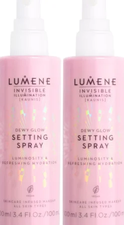 LumeneInvisible Illumination Dewy Glow Setting Spray Duo 2x100 ml