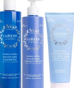 LumeneNordic Hydra Moisture Bundle Shampoo 300 ml & Conditioner 290 ml & Hair Mask 200 ml