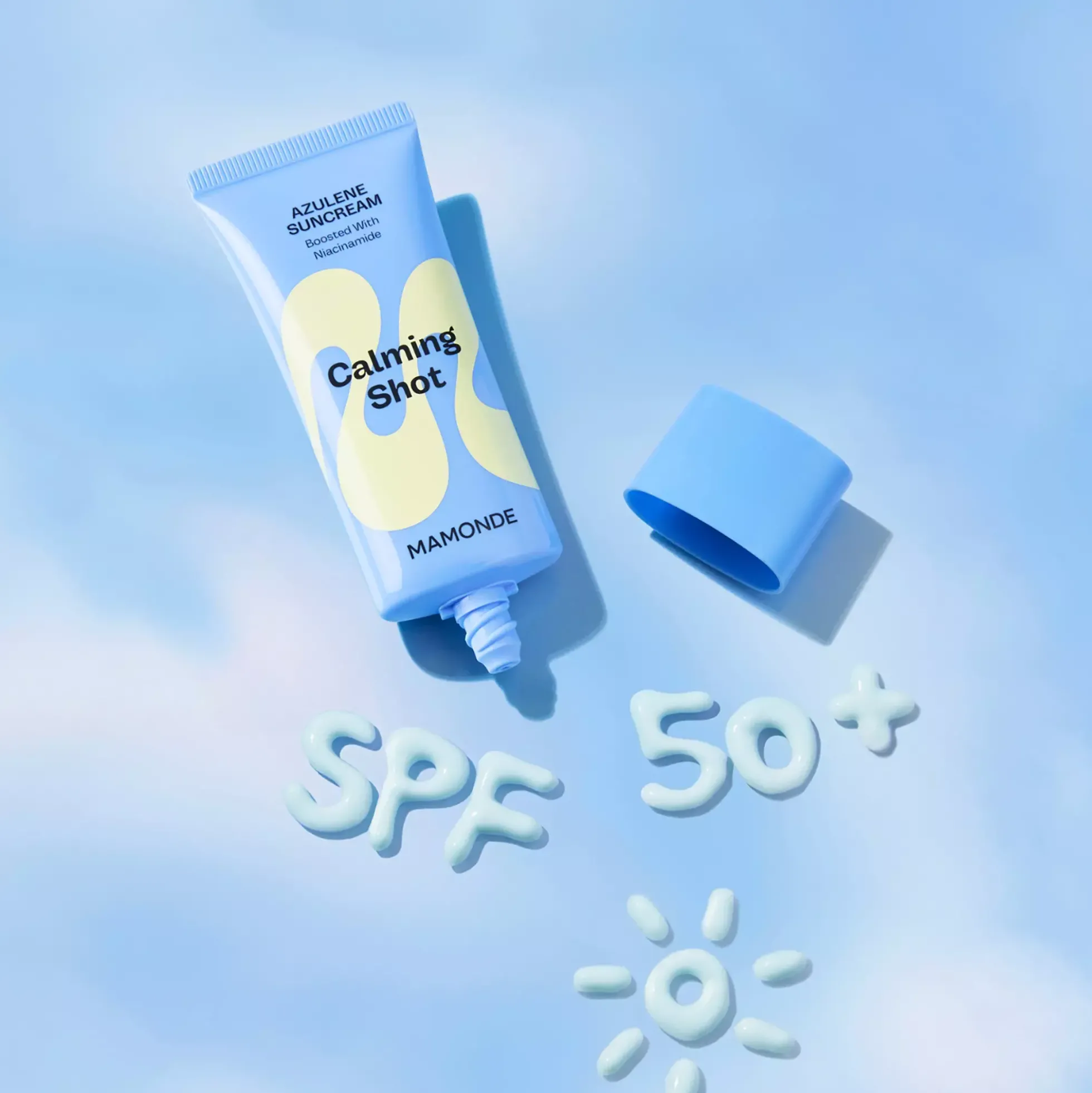 Mamonde Calming Shot Azulene Sun Cream SPF50 PA++++ 35 ml