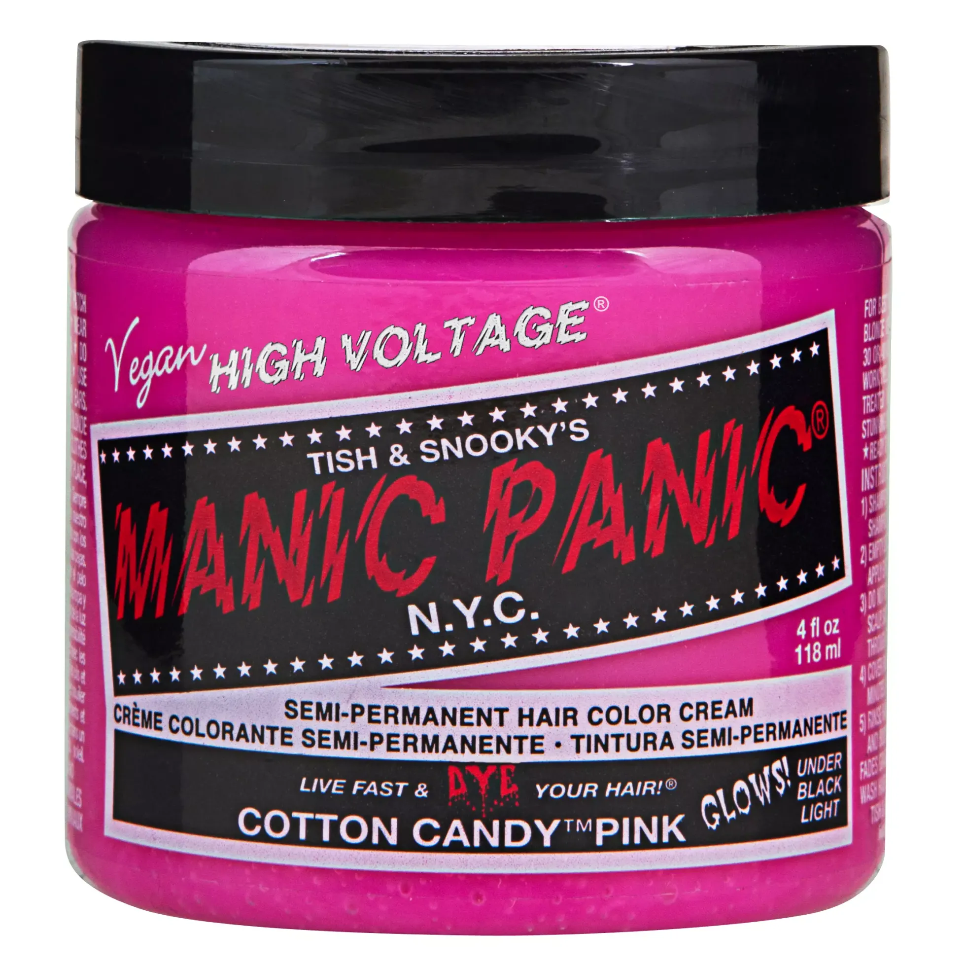 Manic Panic Semi-Permanent Hair Color Cream Cotton Candy Pink