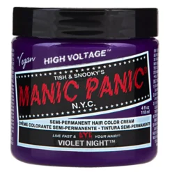 Manic Panic Semi-Permanent Hair Color Cream Violet Night