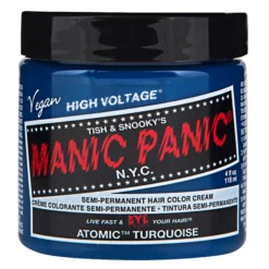 Manic Panic Semi-Permanent Hair Color Cream Atomic Turquoise