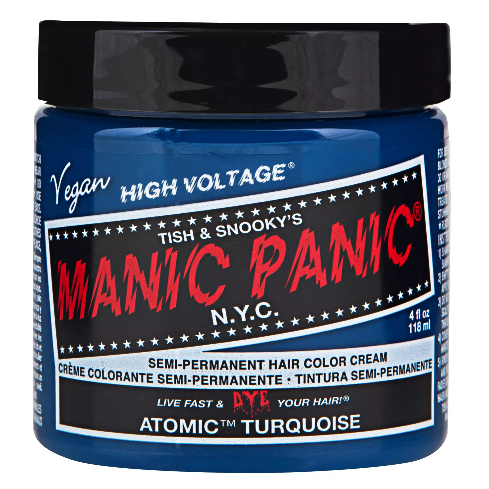 Manic Panic Semi-Permanent Hair Color Cream Atomic Turquoise