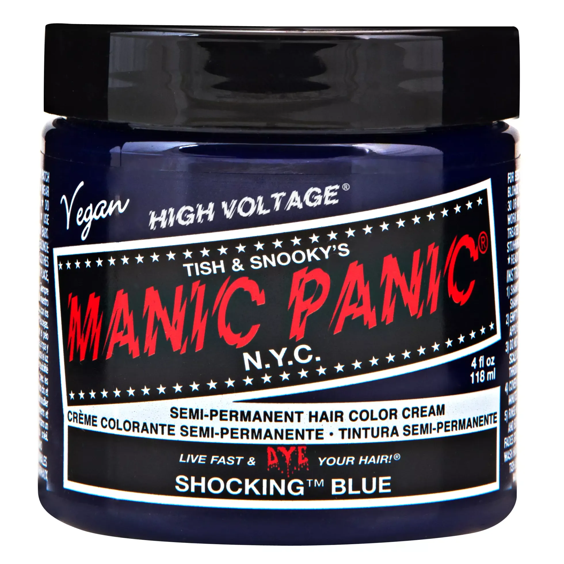 Manic Panic Semi-Permanent Hair Color Cream Shocking Blue