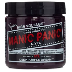 Manic Panic Semi-Permanent Hair Color Cream Deep Purple Dream