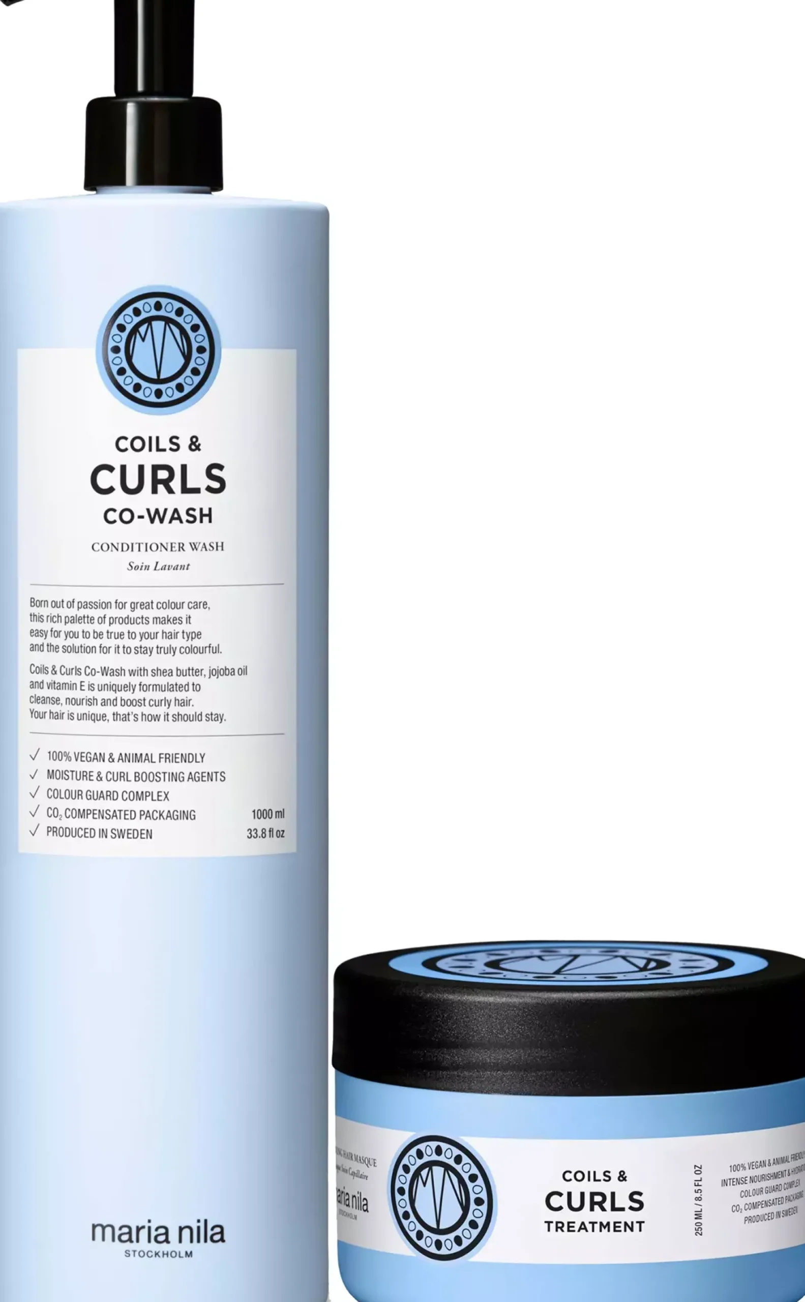 maria nilaCoils & Curls Bundle Conditioner Wash 1000 ml & Masque 250 ml