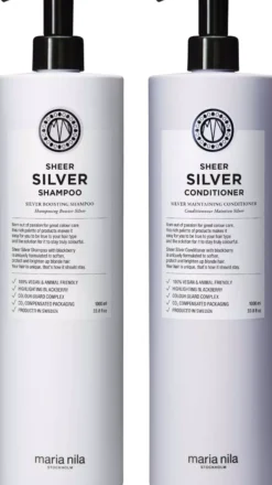 maria nilaSheer Silver Bundle Shampoo 1000 ml & Conditioner 1000 ml