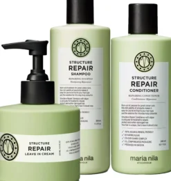 maria nilaStructure Repair Bundle Shampoo 350 ml & Conditioner 300 ml & Leave-in Cream 200 ml